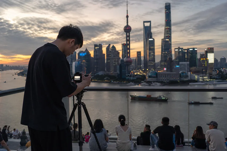 Skyline associated with fortunes in China